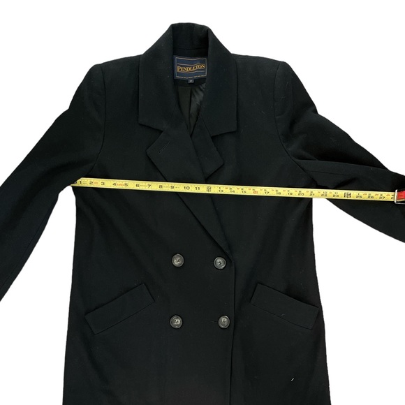 Vintage Pendleton Black Wool Pea Coat- size 8 - Picture 16 of 17